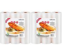 Edihome, Sac Sous Vide Alimentaire, 3 Rouleau, 20x300cm, Sachet, sans BPA, Sous Videuse Alimentaire, Conservation, pour le Cuisine, Plastique (20x300cm) (Lot de 2)
