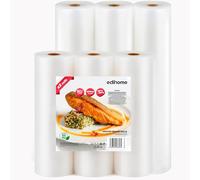 Edihome, Sac Sous Vide Alimentaire, Set 6 Rouleau, 20x300cm + 28x300cm, Sachet, sans BPA, Sous Videuse Alimentaire, Conservation, pour le Cuisine, Plastique (6 Rouleau 20cm + 28cm)