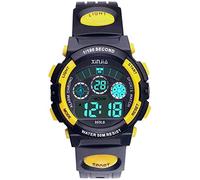 Edillas Montre Enfant,Adolescents Garçons Digitale Extérieur Sport 5ATM Etanche Multifonction Montre Et Protection Environnementale Non Toxique,Alarme Et Calendrier Date Minuteur