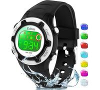 Edillas Montre Enfant,Adolescents Garçons Digitale Extérieur Sport 5ATM Etanche Multifonction Montre Et Protection Environnementale Non Toxique,Alarme Et Calendrier Date Minuteur