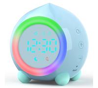 Edillas Réveil Enfant Digital Football/pêche avec Veilleuse et Double Alarme,Réveil Numérique avec Snooze,6 Sonneries, Rentrée/Anniversaire/Noël pour Garçons et Filles 4-15 Ans (Pêche)