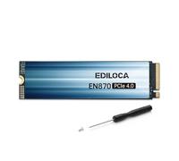 Ediloca EN870 SSD 4 to PCIe Gen4, NVMe M.2 2280, jusqu'à 7300 Mo/s, Disque SSD Interne, Cache SLC Dynamique, Compatible avec PS5 et PC