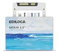 Ediloca ES580E Disque Dur Interne SSD SATA 512 Go 3D NAND 2,5" SATA III 6 Go/S, 180 TBW (téraoctets écrits) Jusqu'à 450 mo/s pour Ordinateur Portable et Ordinateur de Bureau
