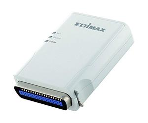 Edimax 1 Parallel Port Print Server Serveur d'impression (Ethernet LAN, RISC, 7,5 V DC 0,5 A, 10°C - 55°C, 58 mm x 82 mm x 20 mm, FCC Class B, CE Mark)