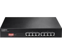 Edimax ES-1008P V2 commutateur réseau Fast Ethernet (10/100) Connexion Ethernet, supportant l'alimentation via ce port (PoE) Noir
