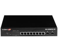EDI GS-5208PLGV2 - Switch, 10 ports, Gigabit Ethernet, PoE+, SFP