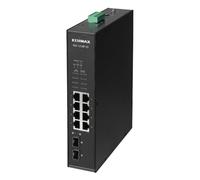EDiMAX IGS-1210P V2 - Switch Industriel Rail DIN PoE+ 10 Ports Gigabit et 2 Ports SFP
