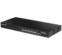Edimax Commutateur industriel IGS-5218PLC 18 ports Gigabit PoE+ WebSmart VLAN 2 ports combo RJ45/SFP