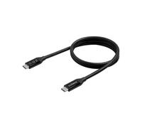 Edimax UC4-020TP : Câble USB-C Mâle/Mâle 2m, 40Gbit/s, Thunderbolt 3, Power Delivery 240W, DisplayPort Alt Mode, Résolution 5120x2880