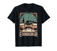 Édimbourg, Écosse, Marché de Noël européen, Fun Family T-Shirt
