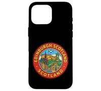 Edimbourg, Écosse, Voyage Aller-Retour, Souvenir, Ville, Cadeau Touristique Coque pour iPhone 16 Pro Max