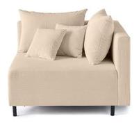 Edinburg - module d'assise d'angle droit - en velours côtelé - Beige