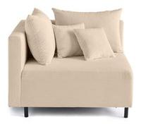 Edinburg - module d'assise d'angle gauche - en velours côtelé - Beige Beige G