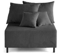 Edinburg - module d'assise - en velours côtelé - Gris foncé Gris foncé G