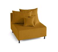 Edinburg - module d'assise - en velours côtelé - Jaune