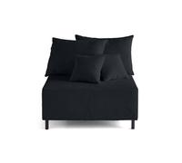 Edinburg - module d'assise - en velours côtelé - Noir