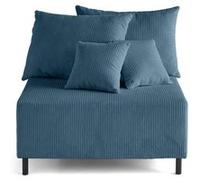 Edinburg - module d'assise - en velours côtelé - Bleu Bleu G
