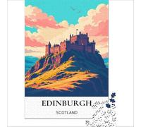 Edinburgh Castle Puzzle 1000 pièces pour Adultes | puzzle pour un matin conscient une façon paisible de commencer le w nd lentement avec une activité calme à la maison