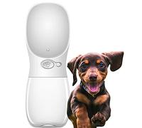 Edipets, Abreuvoir pour Chien Portable, 350 ML, antibactérien, Bouteille d'eau Anti-Fuite, sans BPA, idéale pour Les activités de Plein air (Blanc)