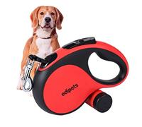 Edipets, Laisse Chien, Enrouleur, Extensible, Rétractable, 5 et 8 Mètres, Laisse Flexible de Dressage et de Promenade, pour Petits, Moyens et Grands Chiens (Rouge, 5 Mètres)