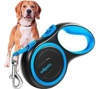 Edipets, Laisse Chien, Enrouleur, Rétractable, 5 et 8 Mètres, Laisse Flexible pour Le Dressage et la Promenade (Bleu, 5 mètres <50kg)