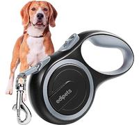 Edipets, Laisse Chien, Enrouleur, Rétractable, 5 et 8 Mètres, Laisse Flexible pour Le Dressage et la Promenade (Gris, 5 mètres <50kg)