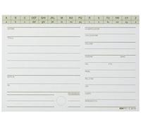 EDIPRO - E3019VE - 100 fiches bibliothèque pour auteur vert f.to 9x14