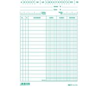 EDIPRO - E3179VE - 100 fiches charge/décharge/existence verte f.to 15x21