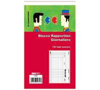 EDIPRO - E5181 - Bloc rapport quotidien 100 feuilles usage main f.to 9,9x17