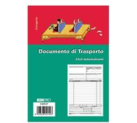 Edipro E5215CT Bloc de documents de transport 33 x 3 homologué F.To 12 x 17,5 cm