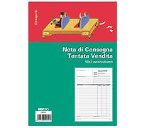 Edipro E5225C Bloc note de livraison biens cédés pour tentation vente 50 x 2 homologués F.To 29,7 x 22