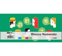 EDIPRO - E5407NEW - Bloc numéroté 1/1000 (lot de 50 blocs de 100 chiffres) f.to 6x13