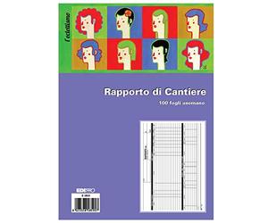 EDIPRO - E5859 - Bloc rapport de chantier 100 feuilles usage main f.to 9,9x22