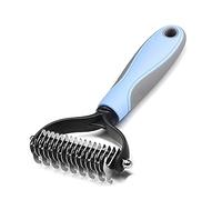 EdirFtra Brosse à Chien, Brosse à Chat, bâton de toilettage pour Chien, Peigne à mèche, Brosse pour Chien à Poils Longs pour enlever Le sous-Poil de l'animal 17 * 9cm