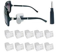 EdirFtra Étiquette antivol pour Lunettes 10pcs, étiquette de sécurité, avec séparateur, étiquette antivol pour Lunettes de Centre Commercial, magnétique 58khz, [Classe d'efficacité énergétique a]