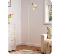 EDISHINE Lampadaire Industriel, Lampe sur Pied Rétro avec abat-jour en métal, tête réglable, douille E27, Lampe de Lecture pour Salon et Bureau, avec ampoule LED incluse, vert clair