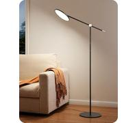 EDISHINE Lampadaire sur Pied Salon avec Panneau LED 10", Tige et Tête Pivotantes, Dimmable à 5 Niveaux, 2700K-6500K, Port de Charge USB-C, Contrôle Tactile, Lampe sur Pied pour Salon, Chambre, Bureau