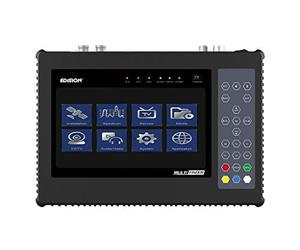 EDISION MULTI-FINDER Mesureur de Champ DVB-S/S2, DVB-T/T2, DVB-C, CCTV Testing, H265 HEVC, Noir