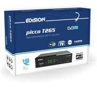EDISION PICCO T265, TNT Haute définition H265 HEVC, DVB-T2 Récepteur, WiFi support, IR Télécommande 2en1
