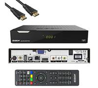 Edision PICCOLLO S2+T2/C Récepteur Combo H.265/HEVC DVB-S2,DVB-T2,CI Full HD USB Noir avec câble HDMI