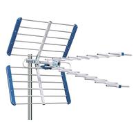 EDISION YAGI V 15db Antenne extérieure UHF 21-48 Terrestre, Filtre 5G LTE intégré, Réception TNT, Permet de recevoir Les signaux DVB-T/T2, Fréquences 470-694Mhz, Longueur 105cm, LTE700, Bleu