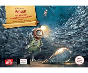 Edison. Das Rätsel des verschollenen Mauseschatzes. Kamishibai Bildkartenset: Entdecken - Erzählen - Begreifen: Bilderbuchgeschichten. Die geniale Erfindung der Glühbirne dank Mut und Neugierde