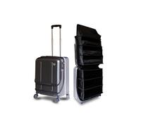 EDISON LAB FLIP The Suitcase that turn into a shelf 47L Carry -On Lightweight Polycarbonate Silent Detachable Wheels TSSA Lock Front Open PC Cabine Approuvé pour les voyages d'affaires Remplacement