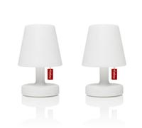 EDISON THE PETIT-Lot de 2 Lampes à poser LED rechargeable Blanc H25cm Blanc Fatboy - designé par DeMakersVan H 25cm / Ø 16cm
