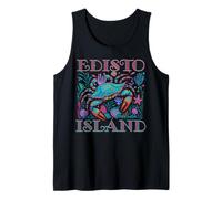Edisto Island Floride Bleu Crabe Été Plage Vacances Cadeaux Débardeur