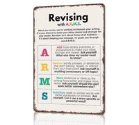 Edit Like A Pro Tin Sign 8x12 Inch | Four step revision process for students writers and editors