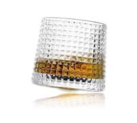 EDITACASA - Gobelets Whisky Rum Cognac Liqueur Vin Tumbler Verre Rotatif Dégustation Particulier Cadeau Set de 6 pièces modèle Duke - 150 ml - GIN/BICCH.LIQ.VETR 150 ml 8 cm 51405B/BHA1