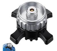 Editbar Adaptateur de cartouche de valve compatible avec Campingaz Easy-Click/CV, transition du bouchon à baïonnette vers un raccord à vis de 7/16", portable et sûr, pour réchaud de camping et
