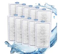 Editbar Lot de 10 tampons filtrants pour Tetra EasyCrystal 250/300 - Filtre de rechange pour filtre intérieur Tetra EasyCrystal - Avec zéolite et charbon actif pour une purification efficace de l'eau