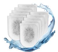 Editbar Lot de 10 tampons filtrants pour Tetra EasyCrystal C600, sacs filtrants avec technologie de filtration à 4 couches, charbon actif, zéolite et coton, purification efficace de l'eau et angle